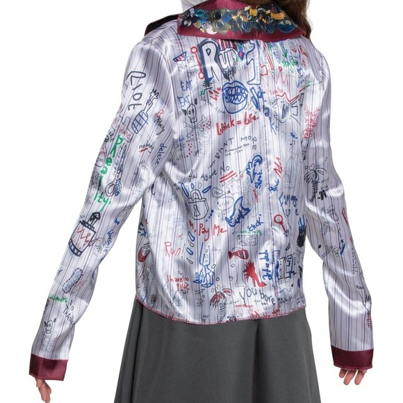 Junior Cruella Costume SIZE 7/9 JR Girls Teen NWT 101 Dalmatians Halloween Fit - Picture 4 of 8